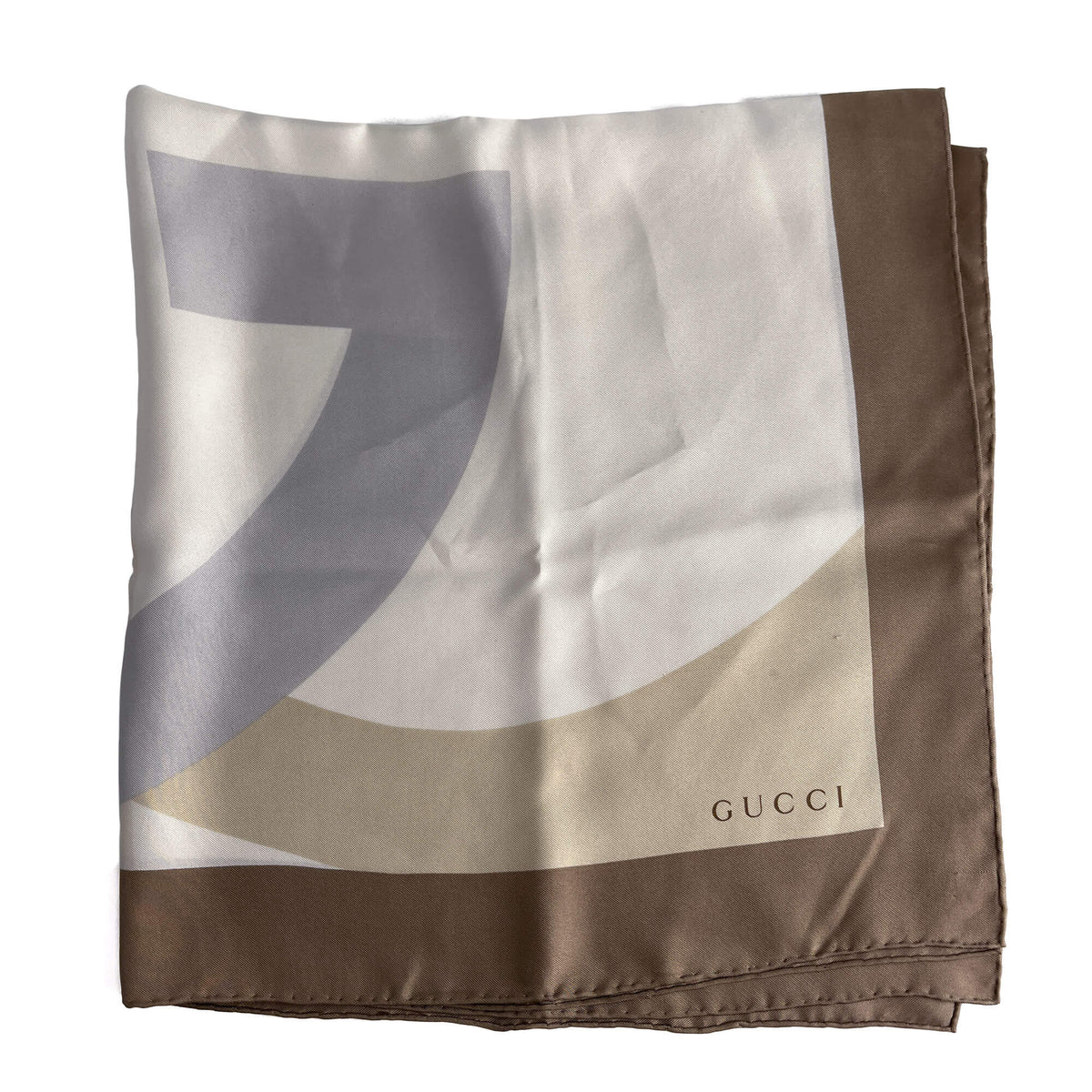 Second hand Gucci Interlocking Silk Foulard Bicolor - Tabita Bags