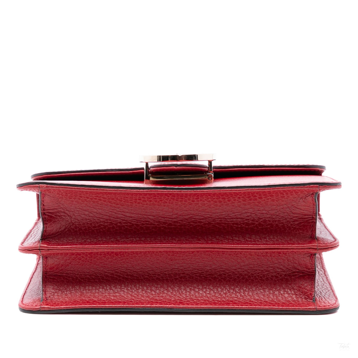 Second hand Gucci Interlocking Small Calf Leather Flap Shoulder Bag Red - Tabita Bags