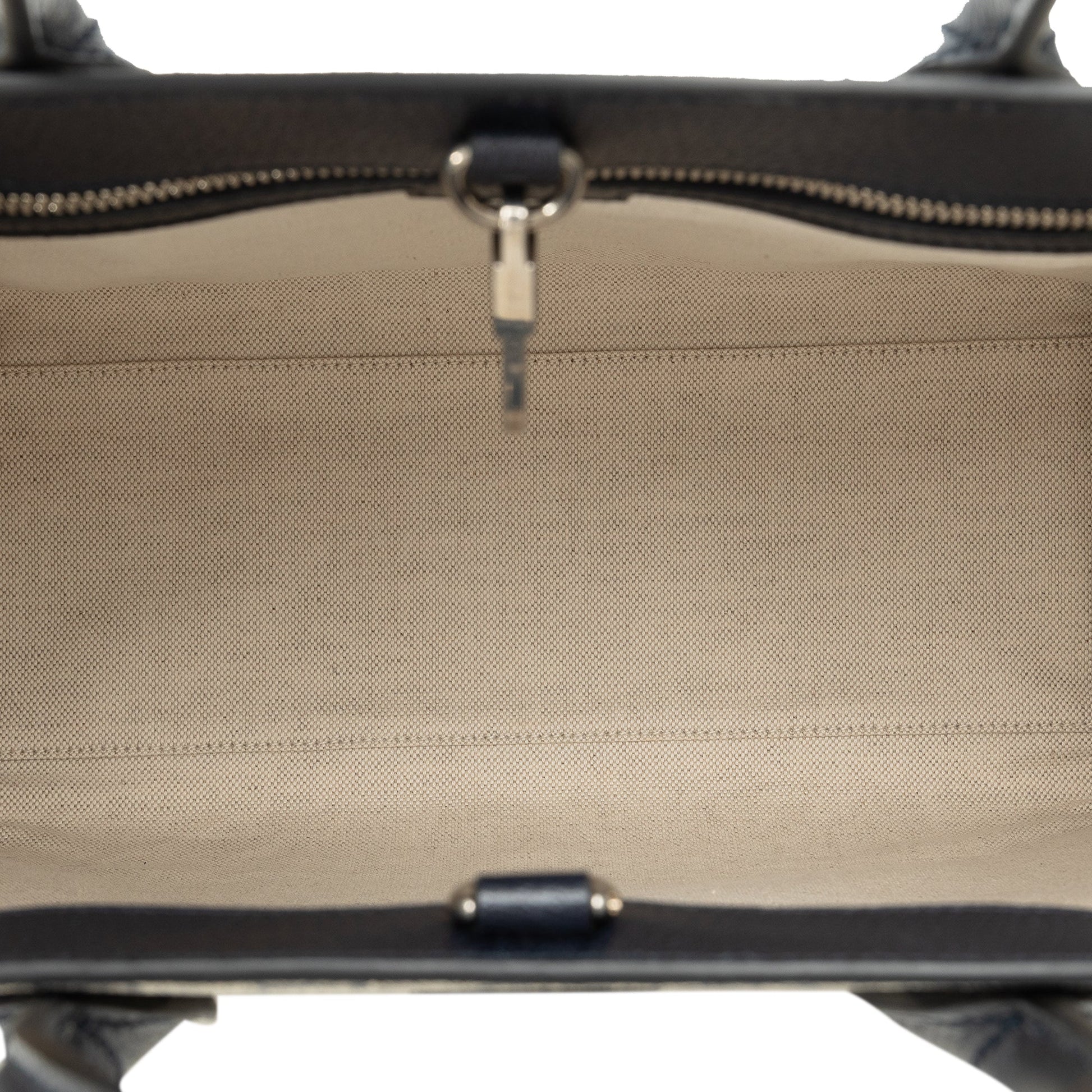 Second hand Gucci Interlocking Small Canvas GG Tote Handbag Brown - Tabita Bags