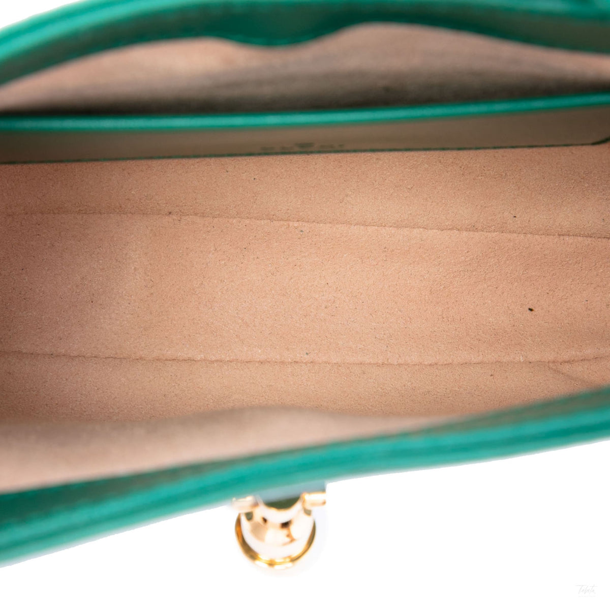 Second hand Gucci Jackie 1961 Mini Calfskin Leather Hobo Shoulder Bag Green - Tabita Bags