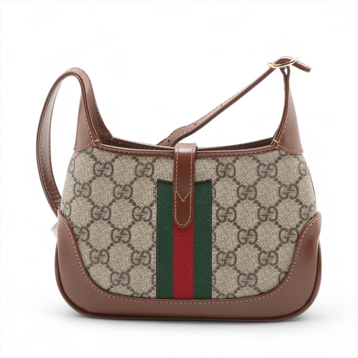 Second hand Gucci Jackie 1961 Mini Canvas 2-Ways Hobo Shoulder Bag GG Supreme - Tabita Bags