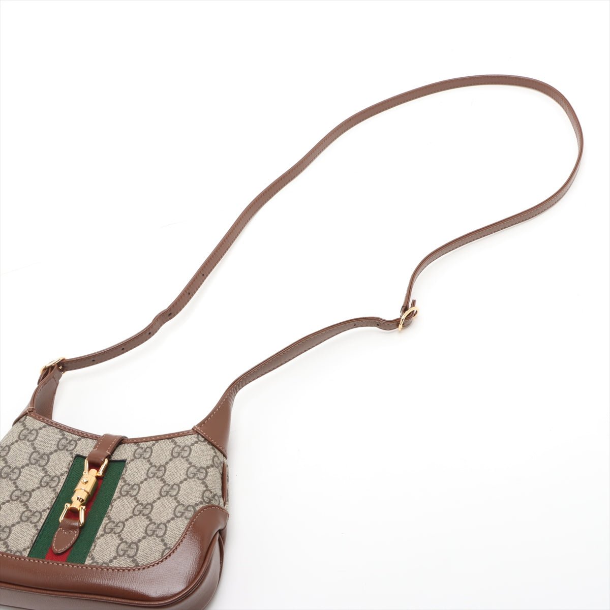 Second hand Gucci Jackie 1961 Mini Canvas 2-Ways Hobo Shoulder Bag GG Supreme - Tabita Bags