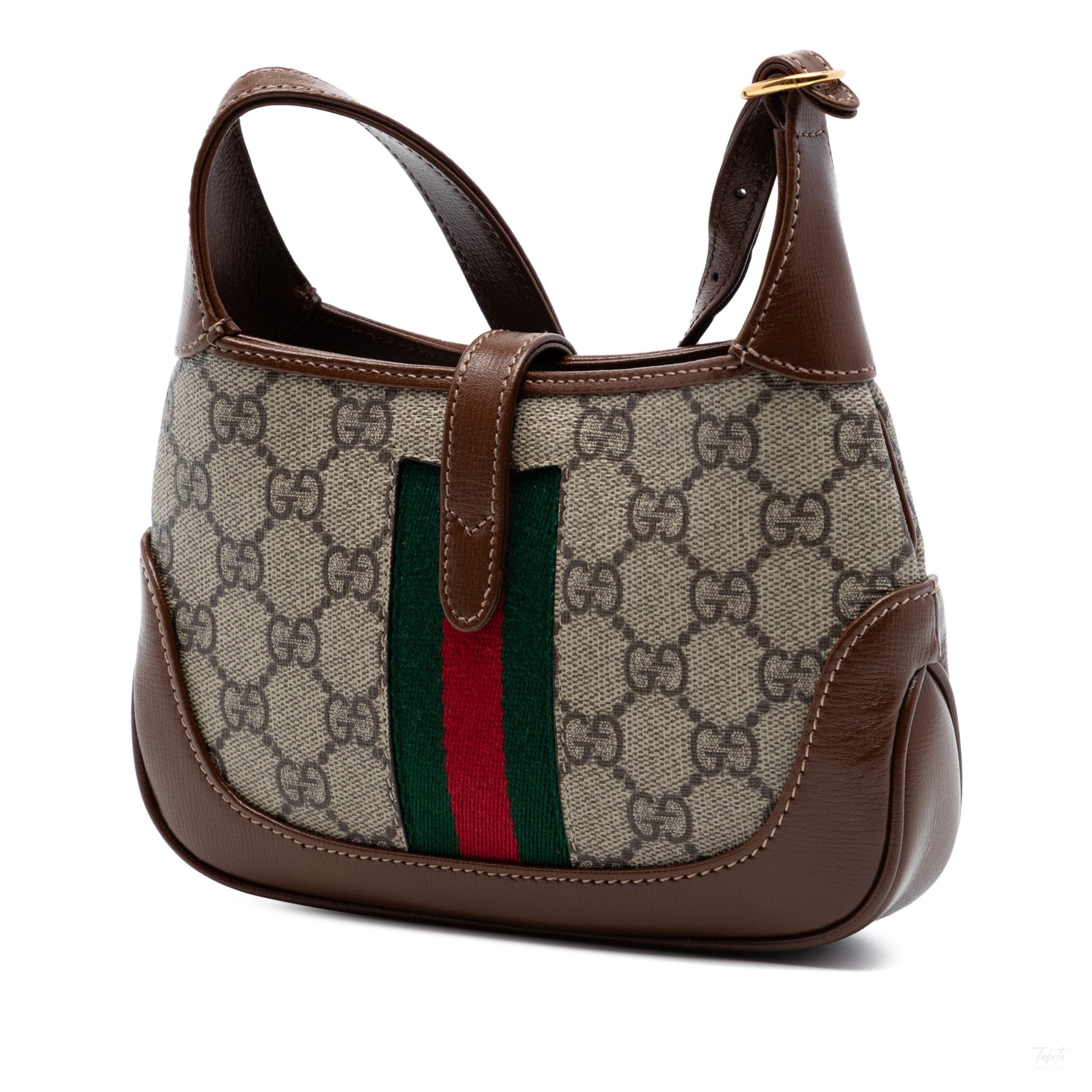 Second hand Gucci Jackie 1961 Mini Canvas 2 - Ways Hobo Shoulder Bag GG Supreme - Tabita Bags