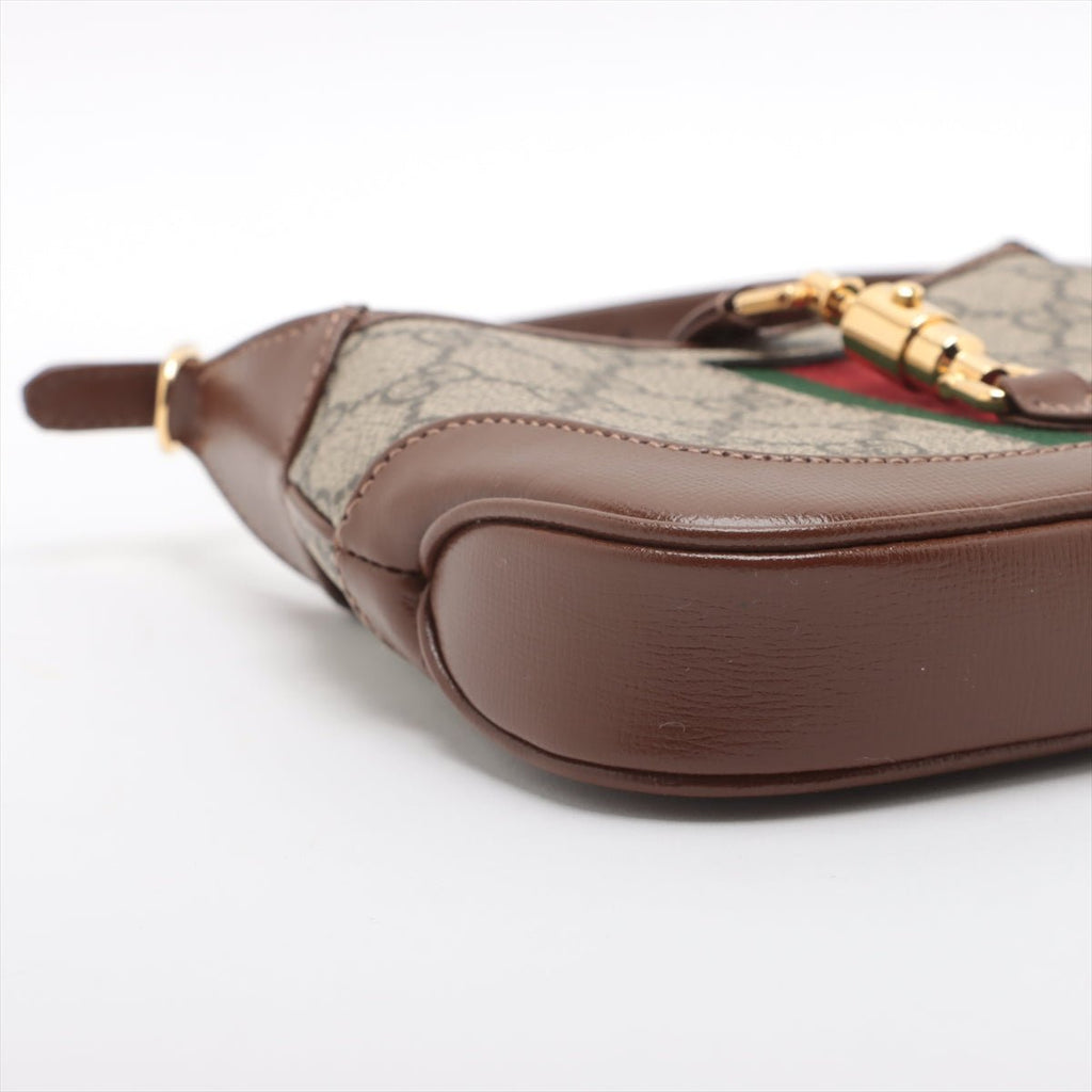 Second hand Gucci Jackie 1961 Mini Canvas 2 - Ways Hobo Shoulder Bag GG Supreme - Tabita Bags