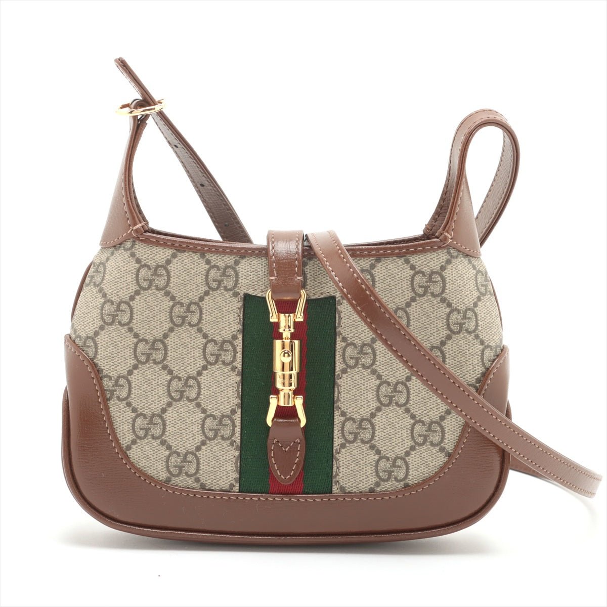 Second hand Gucci Jackie 1961 Mini Canvas 2 - Ways Hobo Shoulder Bag GG Supreme - Tabita Bags