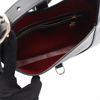 Second hand Gucci Jackie 1961 Small Calfskin Hobo Shoulder Bag Black - Tabita Bags