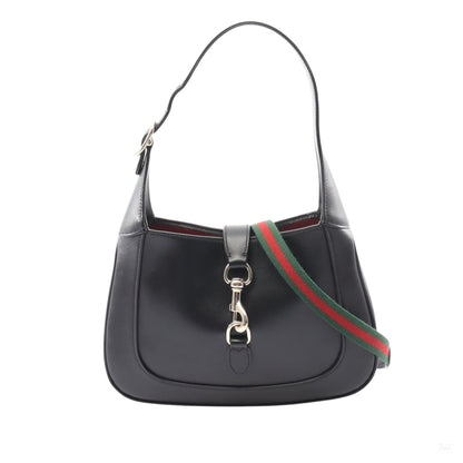 Second hand Gucci Jackie 1961 Small Calfskin Hobo Shoulder Bag Black - Tabita Bags
