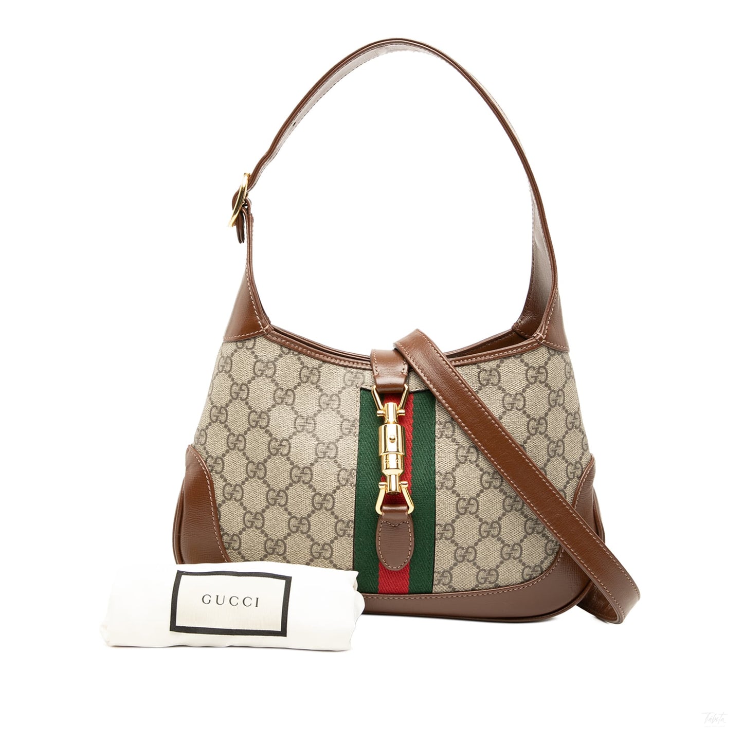 Second hand Gucci Jackie 1961 Small Canvas GG Hobo Shoulder Bag GG Supreme - Tabita Bags