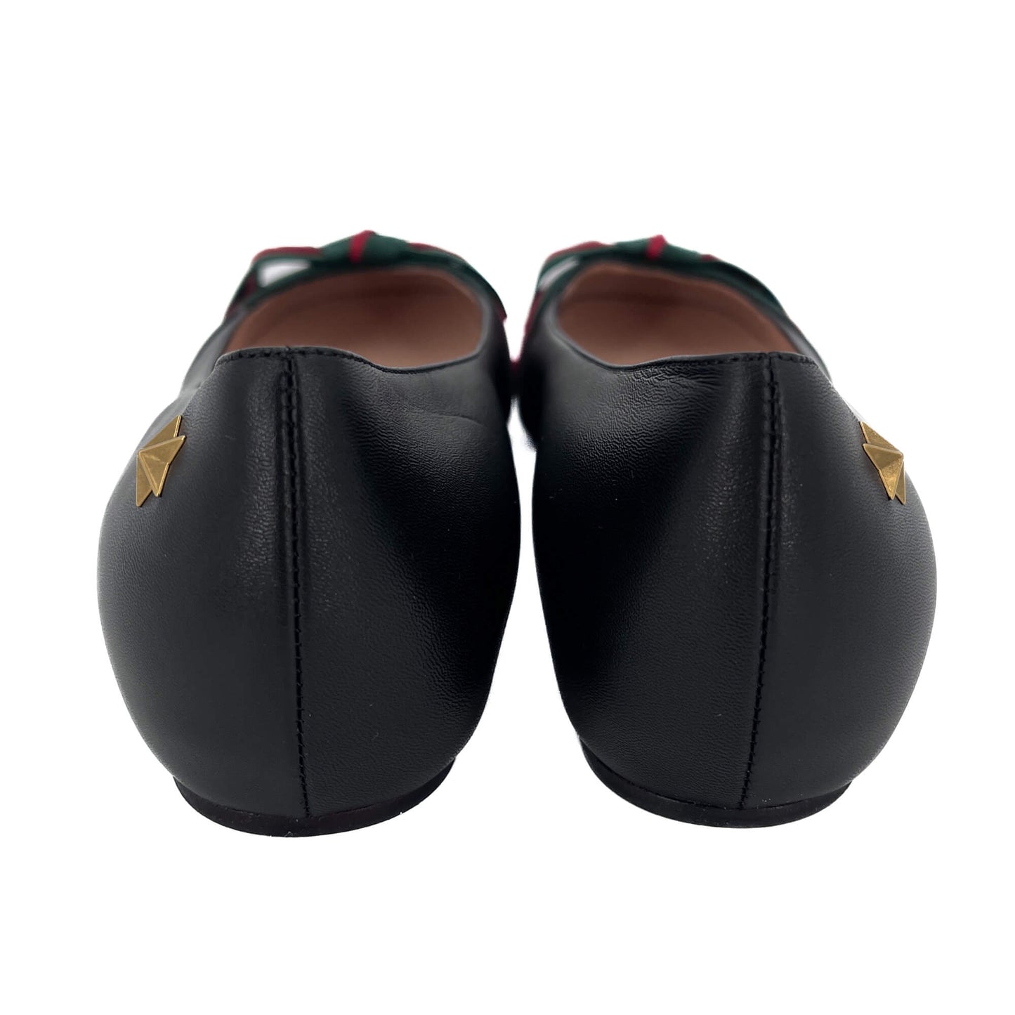 Second hand Gucci Leather Ballet Flats 38 1/2 Black - Tabita Bags