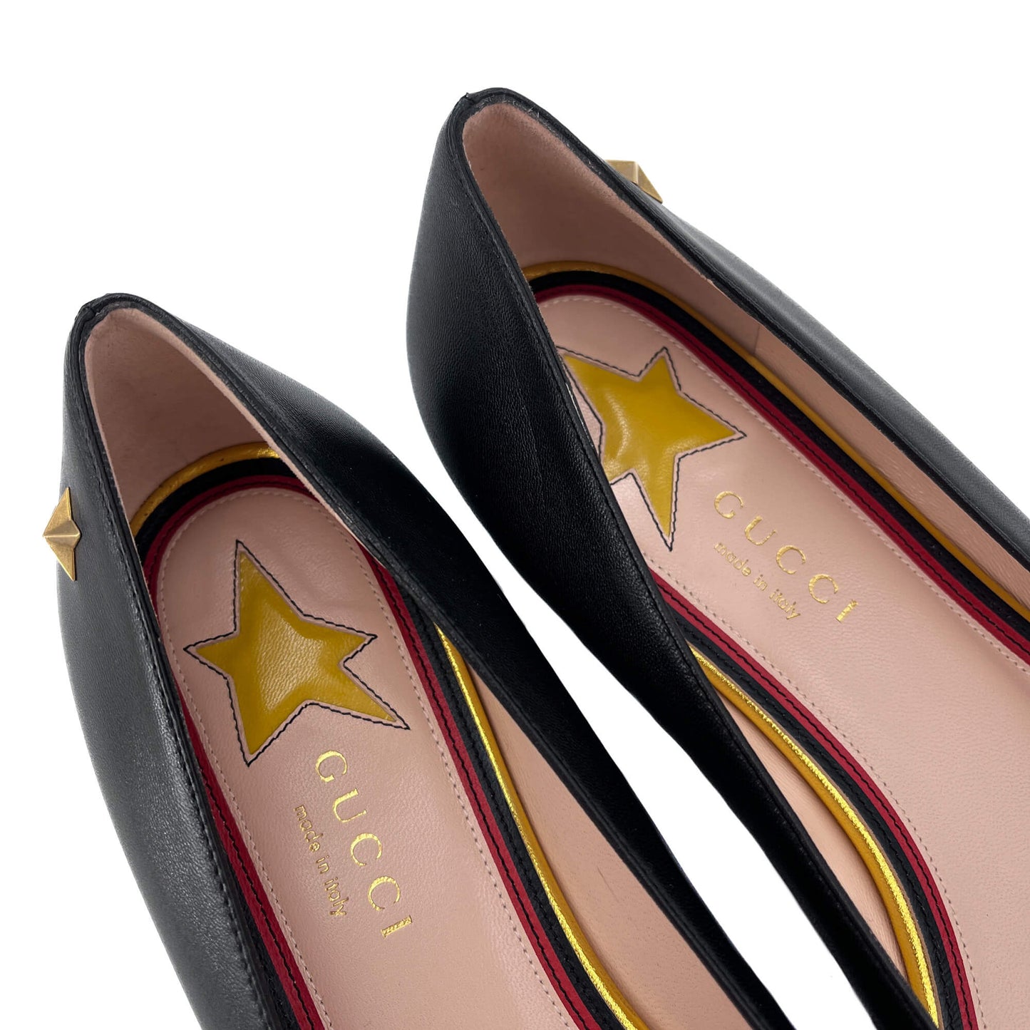 Second hand Gucci Leather Ballet Flats 38 1/2 Black - Tabita Bags