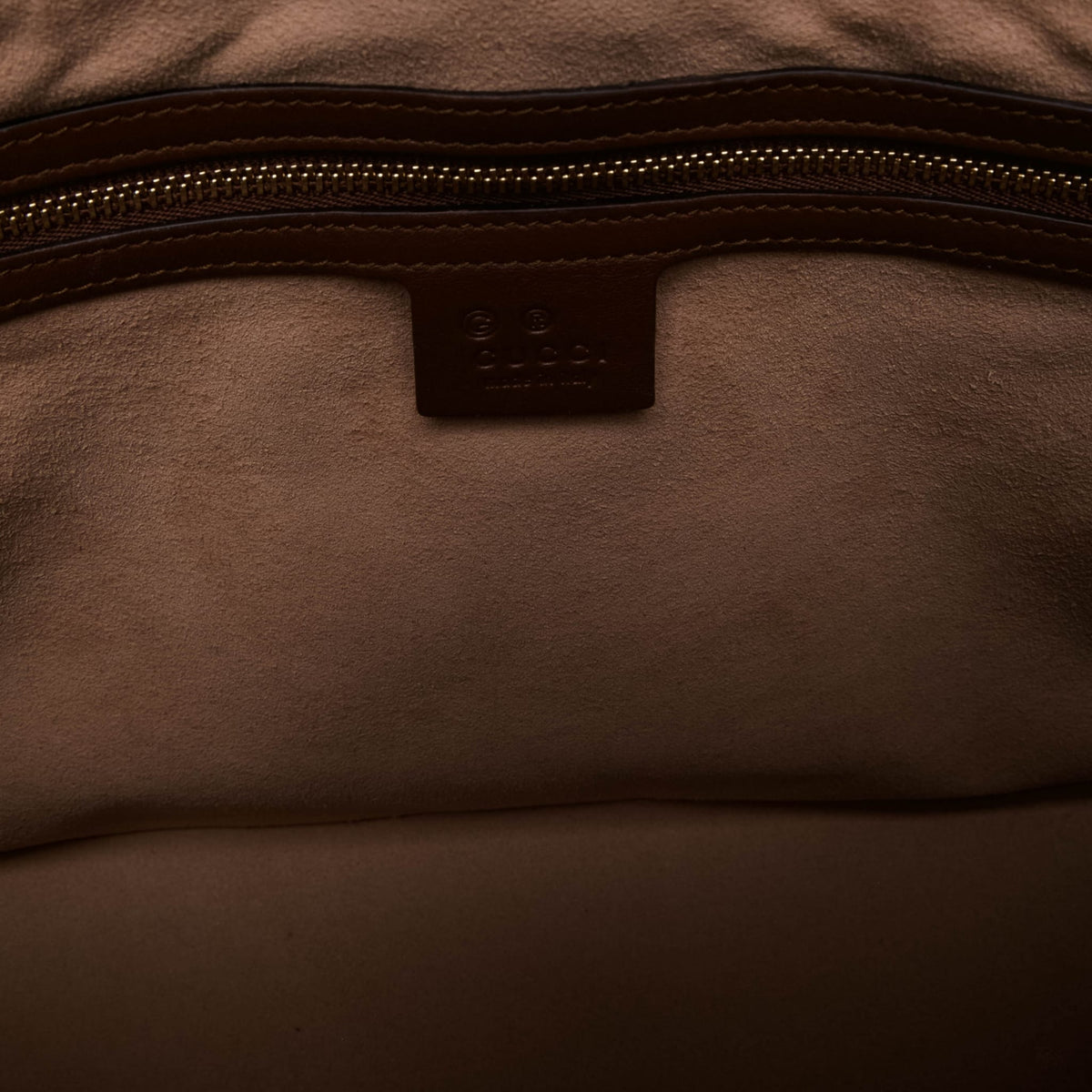 Second hand Gucci Linea A Leather & Canvas GG Supreme Satchel Handbag Brown - Tabita Bags