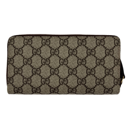 Second hand Gucci Long Zip Around Wallet Canvas GG Supreme - Tabita Bags