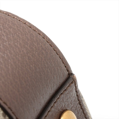 Second hand Gucci Ophidia Boston Leather & Canvas GG Supreme Trunk Handbag Brown - Tabita Bags