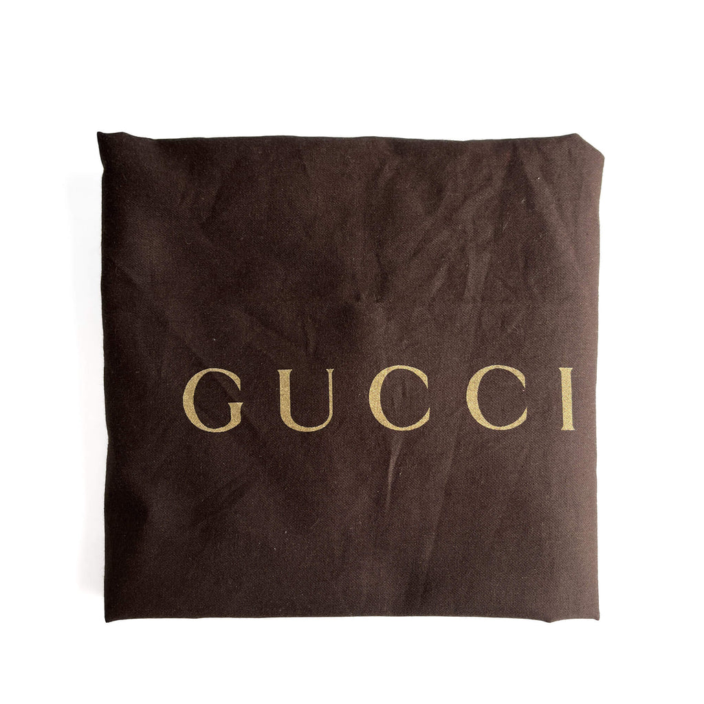 Second hand Gucci Ophidia Boston Small Aviatrix Guccissima Canvas Trunk Handbag Black - Tabita Bags