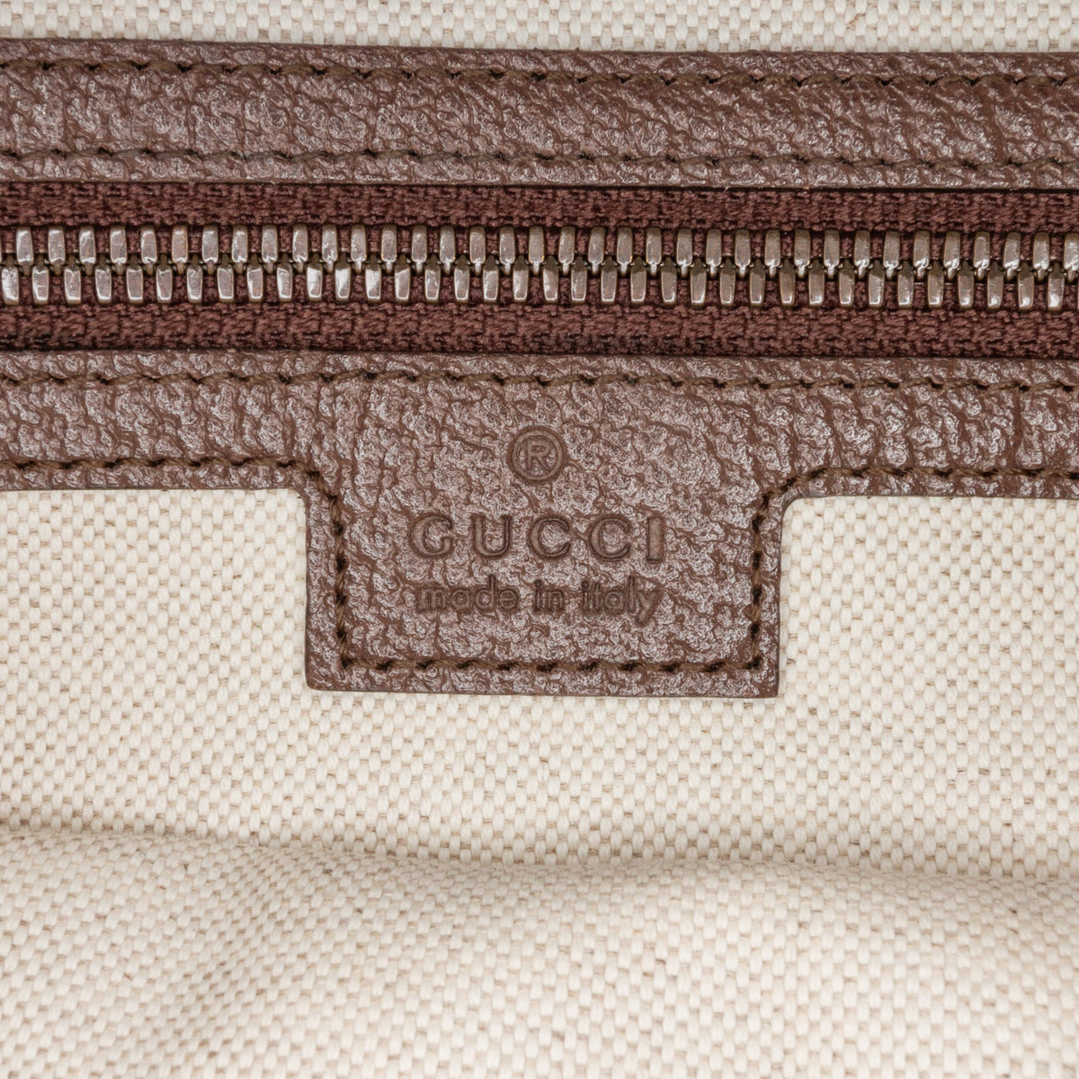 Second hand Gucci Ophidia GG Medium Canvas Hobo Crossbody Brown - Tabita Bags