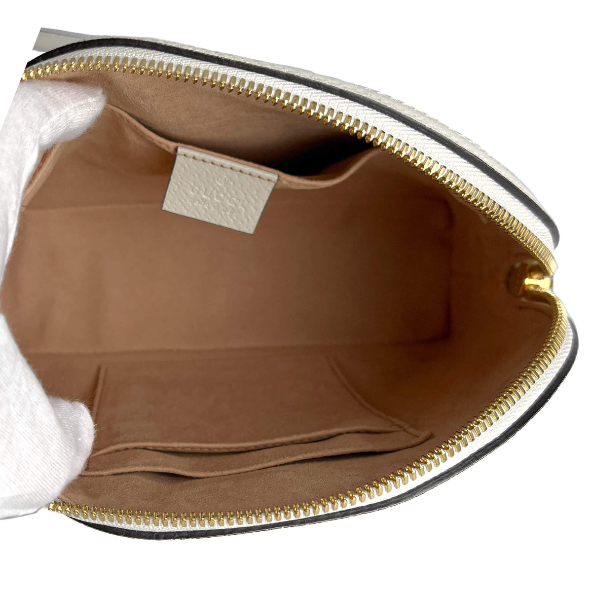Second hand Gucci Ophidia GG Small Canvas Floral Pouch Handbag GG Supreme - Tabita Bags