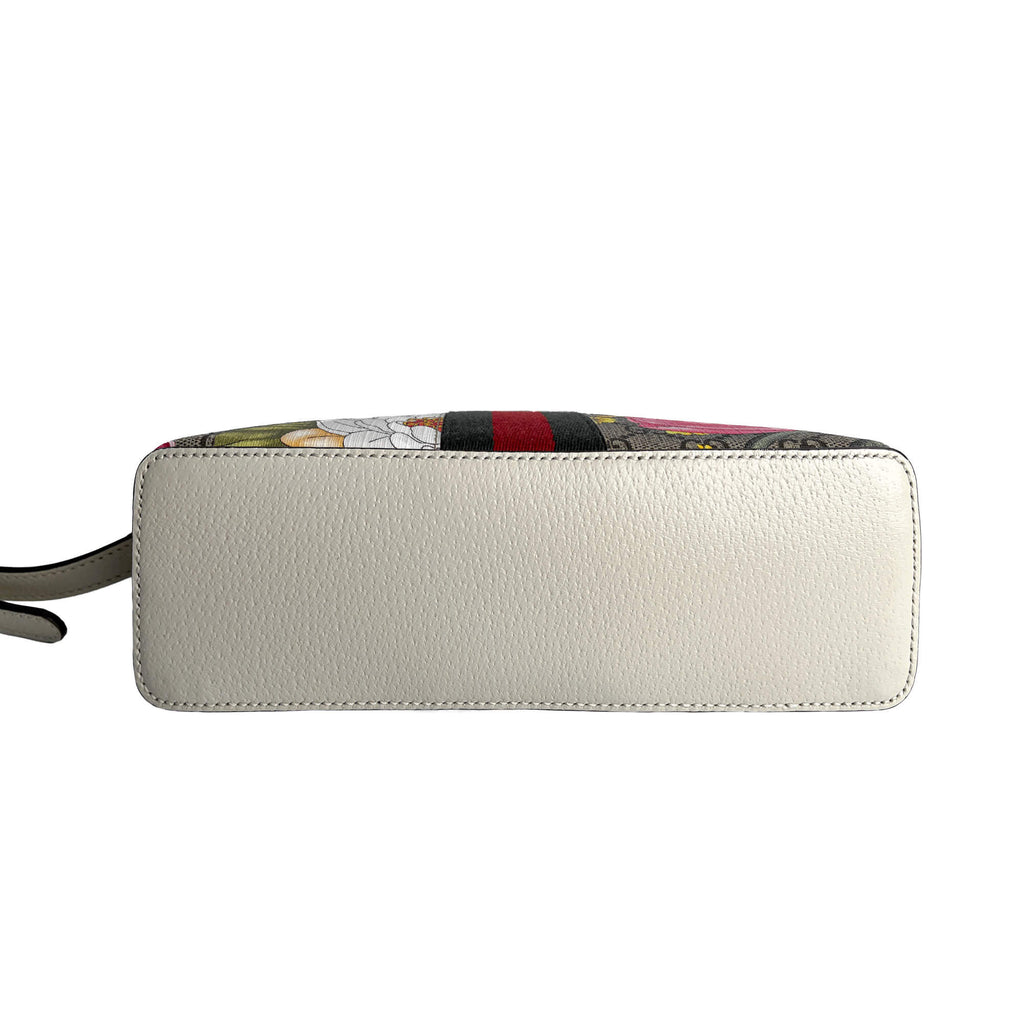 Second hand Gucci Ophidia GG Small Canvas Floral Pouch Handbag GG Supreme - Tabita Bags