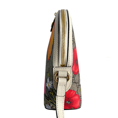 Second hand Gucci Ophidia GG Small Canvas Floral Pouch Handbag GG Supreme - Tabita Bags