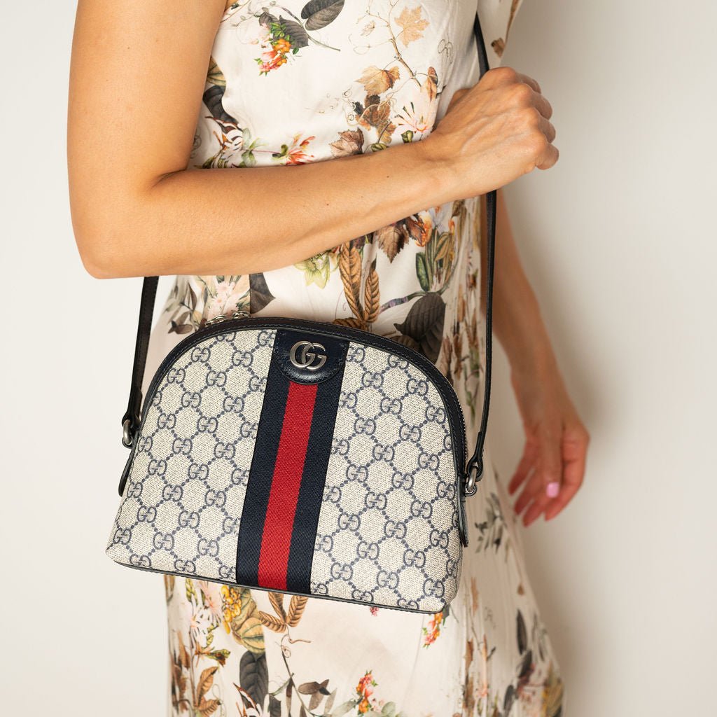 Second hand Gucci Ophidia GG Small Canvas Pouch Handbag GG Supreme - Tabita Bags
