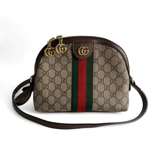 Second hand Gucci Ophidia GG Small Canvas Pouch Handbag GG Supreme - Tabita Bags