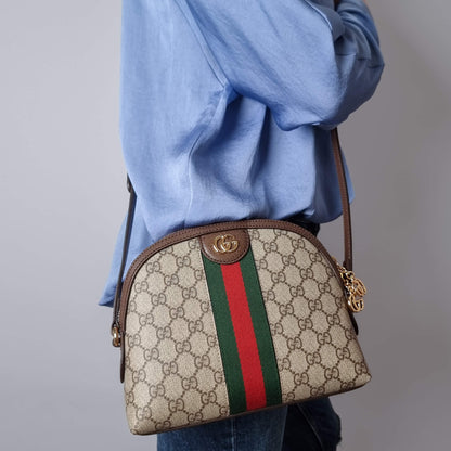 Second hand Gucci Ophidia GG Small Canvas Pouch Handbag GG Supreme - Tabita Bags