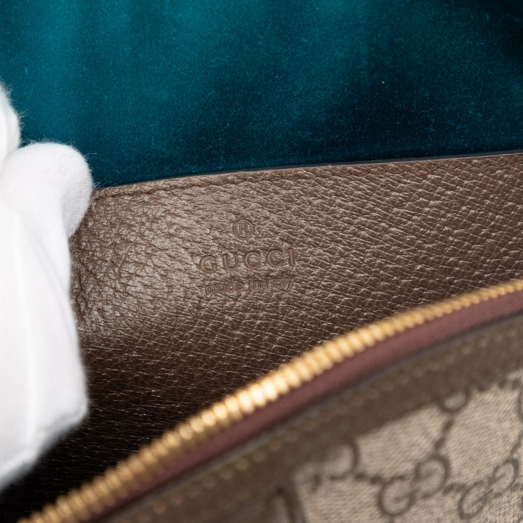 Second hand Gucci Ophidia GG Small Canvas Pouch Handbag GG Supreme - Tabita Bags