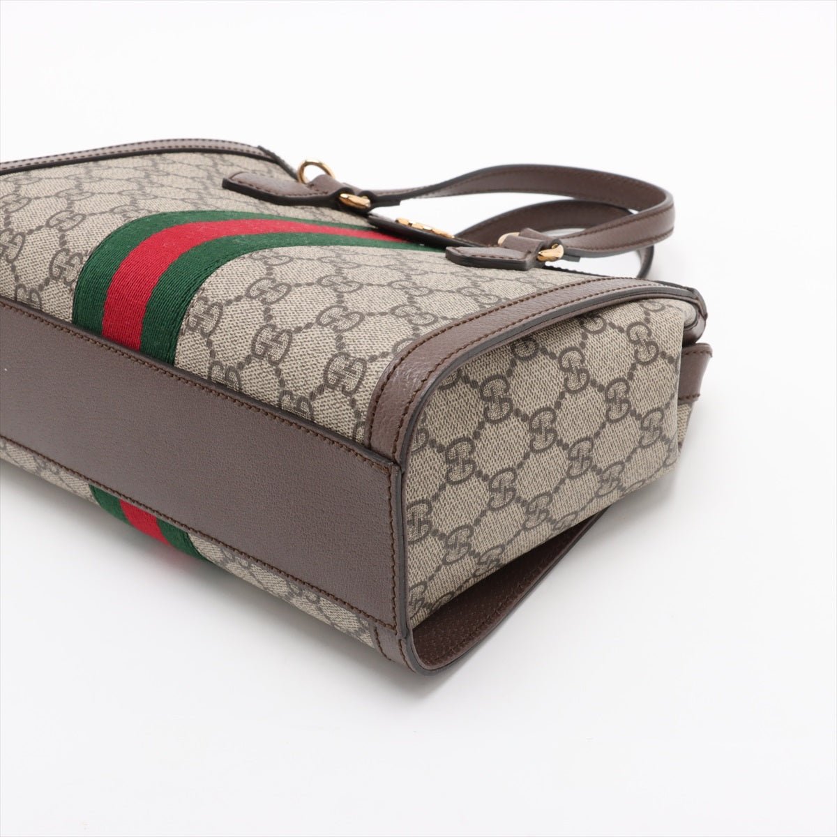 Second hand Gucci Ophidia GG Small Striped Canvas 2 - Ways Tote Crossbody GG Supreme - Tabita Bags