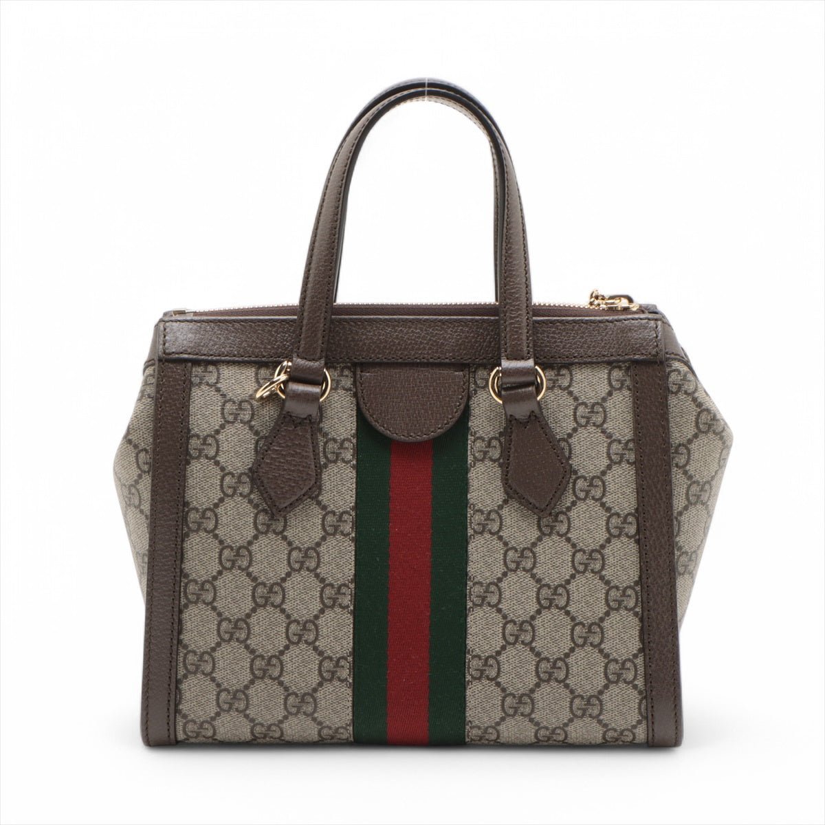 Second hand Gucci Ophidia GG Small Striped Canvas 2 - Ways Tote Crossbody GG Supreme - Tabita Bags