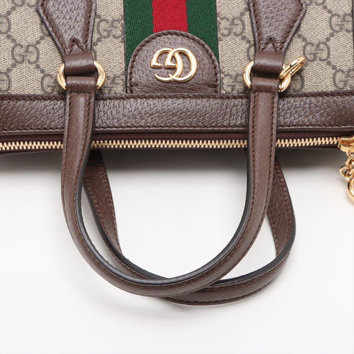 Second hand Gucci Ophidia GG Small Striped Canvas 2-Ways Tote Crossbody GG Supreme - Tabita Bags