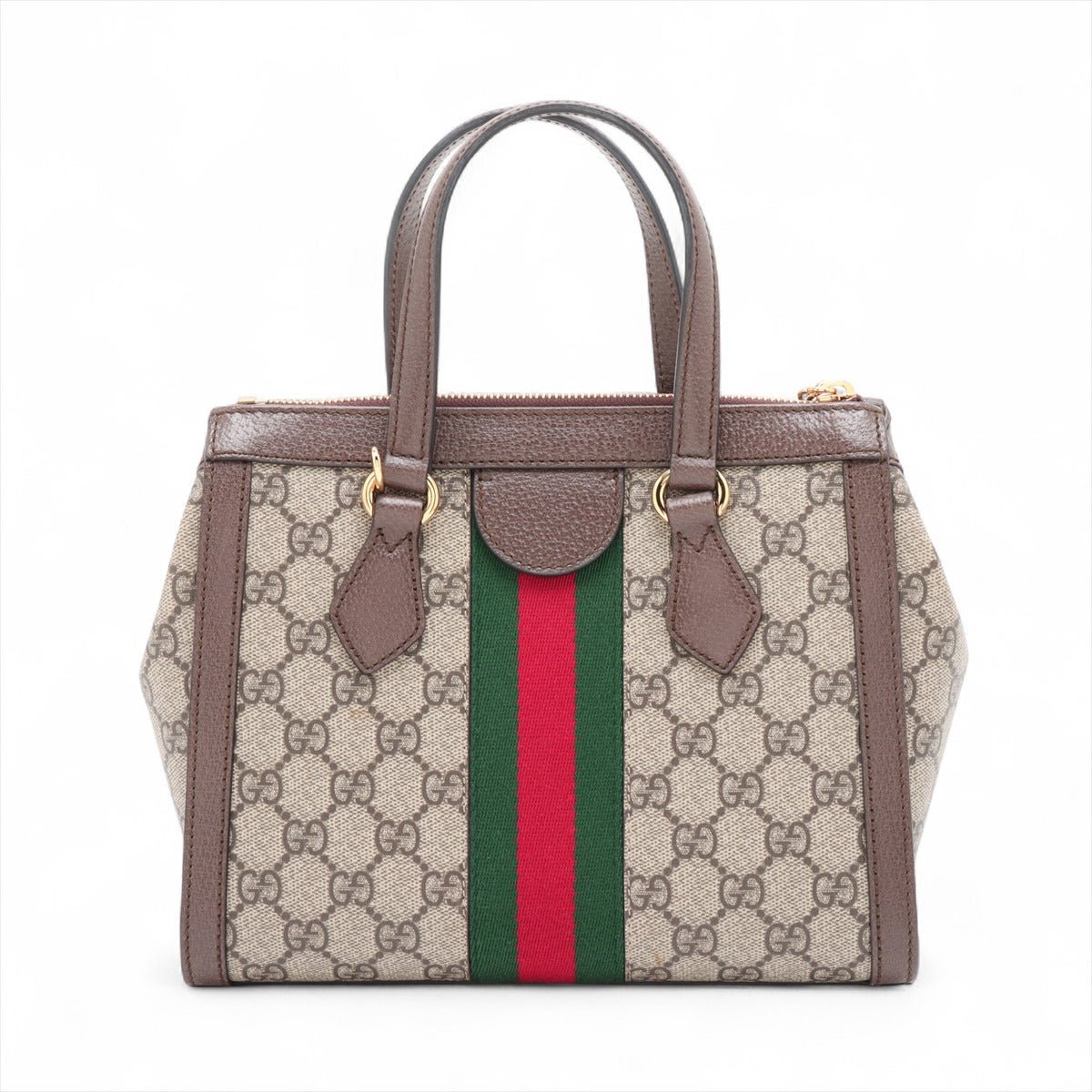 Second hand Gucci Ophidia GG Small Striped Canvas 2 - Ways Tote Crossbody GG Supreme - Tabita Bags