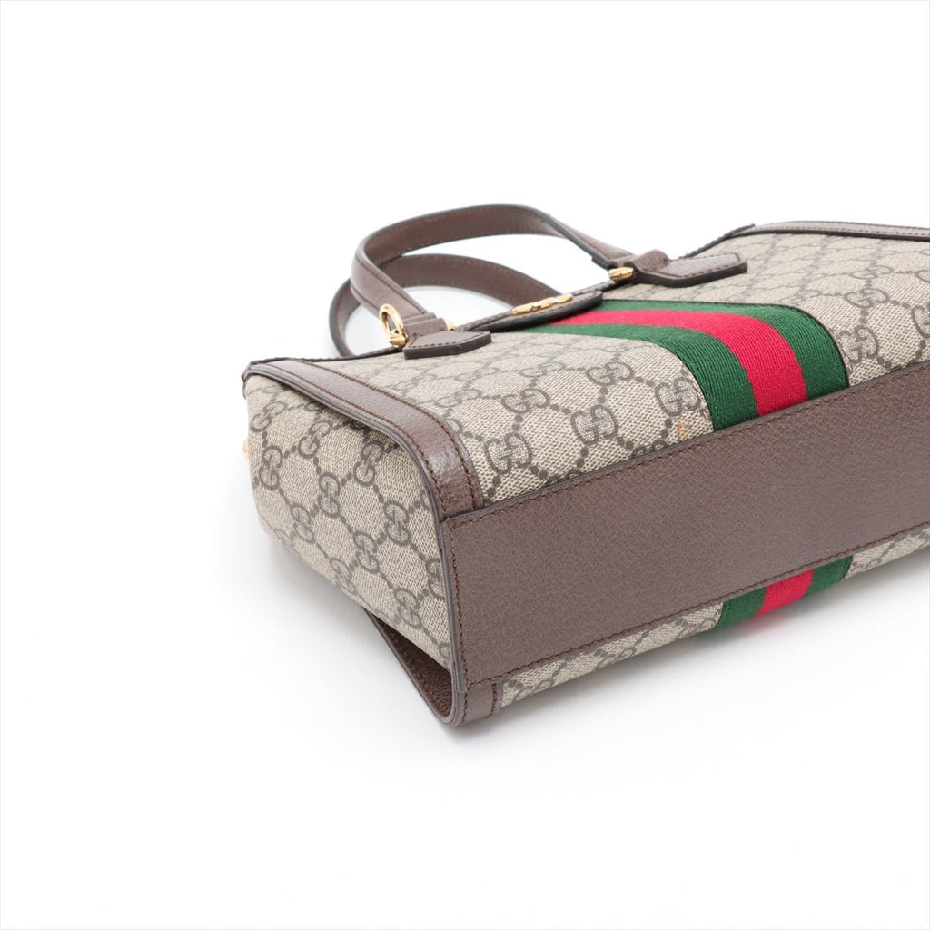 Second hand Gucci Ophidia GG Small Striped Canvas 2 - Ways Tote Crossbody GG Supreme - Tabita Bags