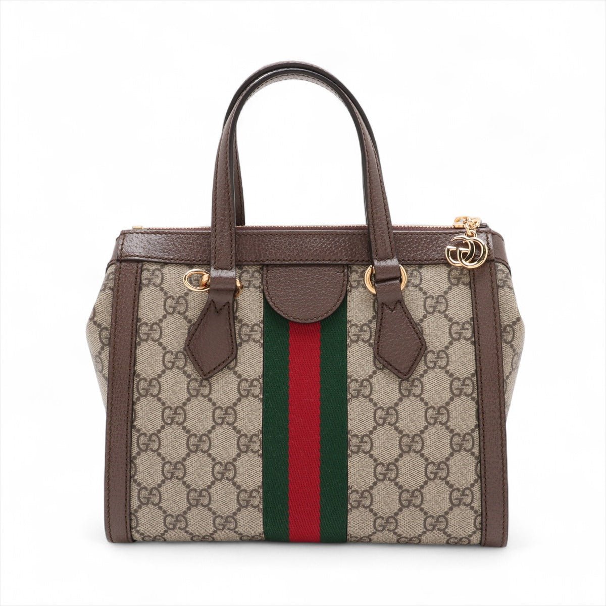 Second hand Gucci Ophidia GG Small Striped Canvas 2 - Ways Tote Crossbody GG Supreme - Tabita Bags