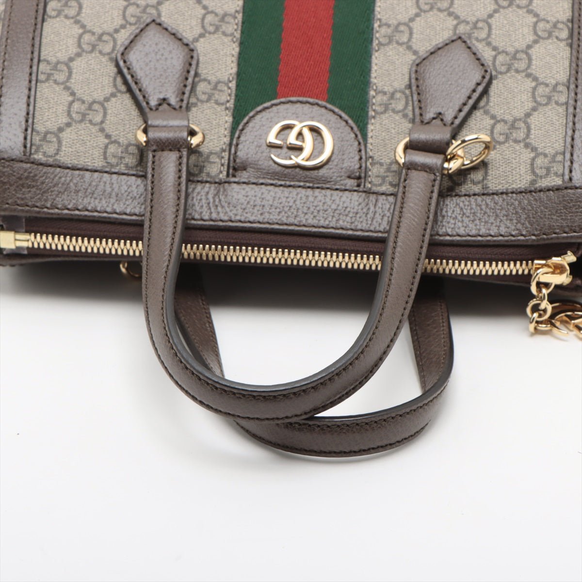 Second hand Gucci Ophidia GG Small Striped Canvas 2 - Ways Tote Crossbody GG Supreme - Tabita Bags