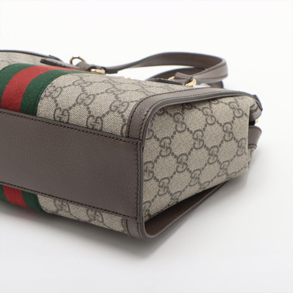 Second hand Gucci Ophidia GG Small Striped Canvas 2 - Ways Tote Crossbody GG Supreme - Tabita Bags