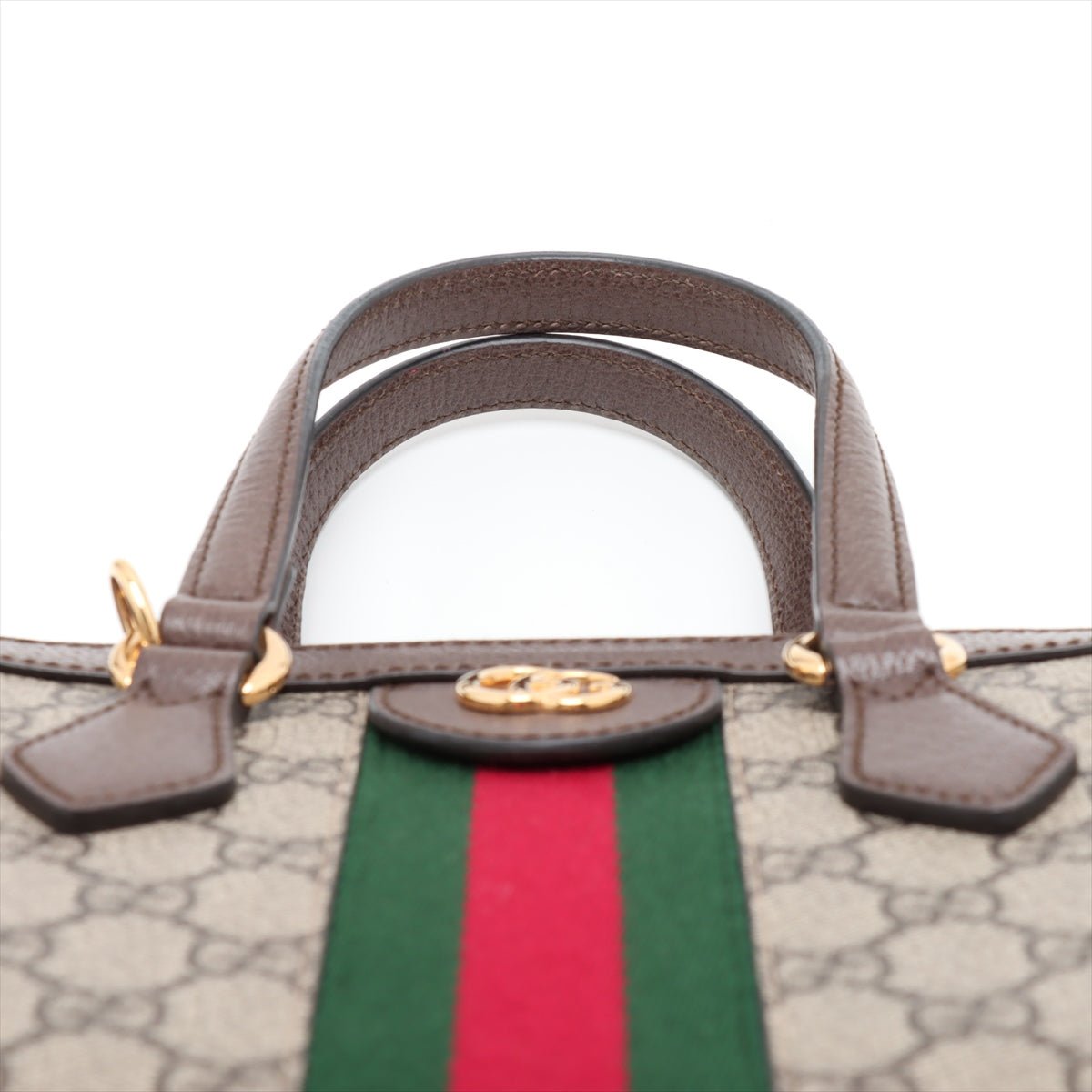 Second hand Gucci Ophidia GG Small Striped Canvas 2 - Ways Tote Crossbody GG Supreme - Tabita Bags