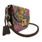 Second hand Gucci Padlock GG Sylvie Web Accent & Bengal Print 2 - Ways Saddle Bag GG Supreme - Tabita Bags