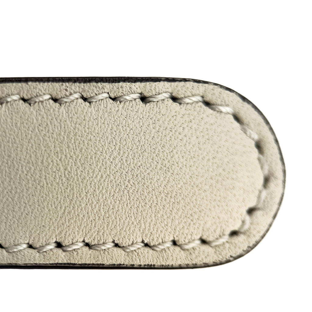 Second hand Gucci Queen Margaret Leather Thin Belt 85/34 Off - White - Tabita Bags