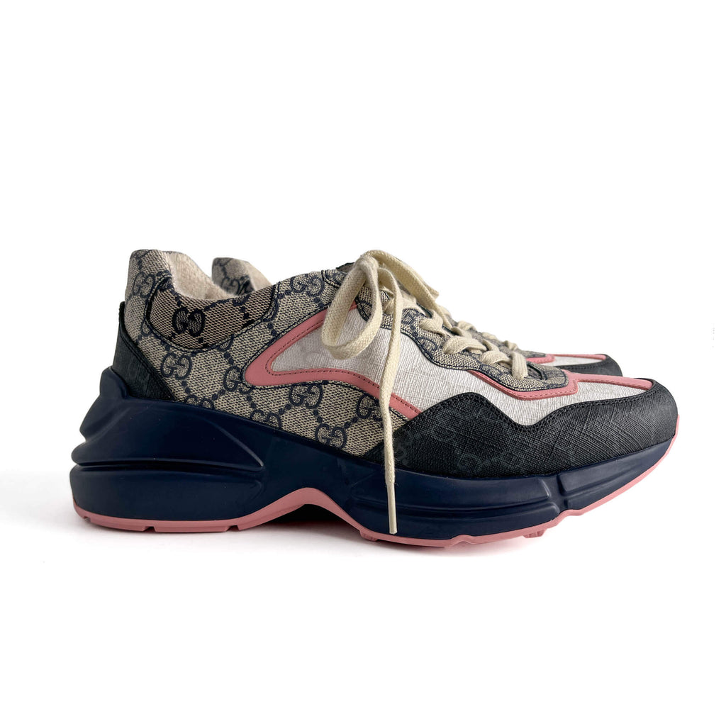 Second hand Gucci Rhyton GG Canvas Sneakers 40 GG Supreme - Tabita Bags
