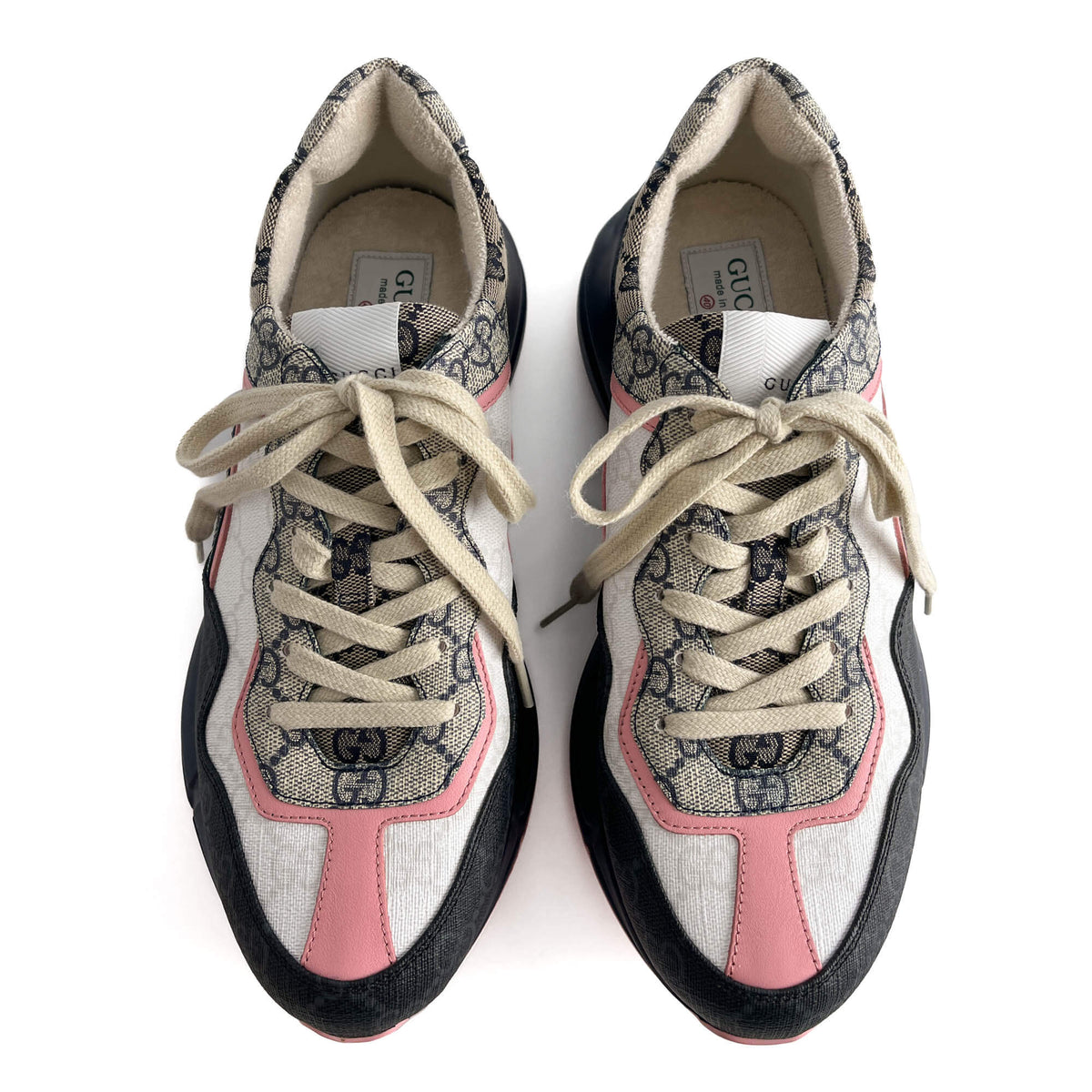 Second hand Gucci Rhyton GG Canvas Sneakers 40 GG Supreme - Tabita Bags