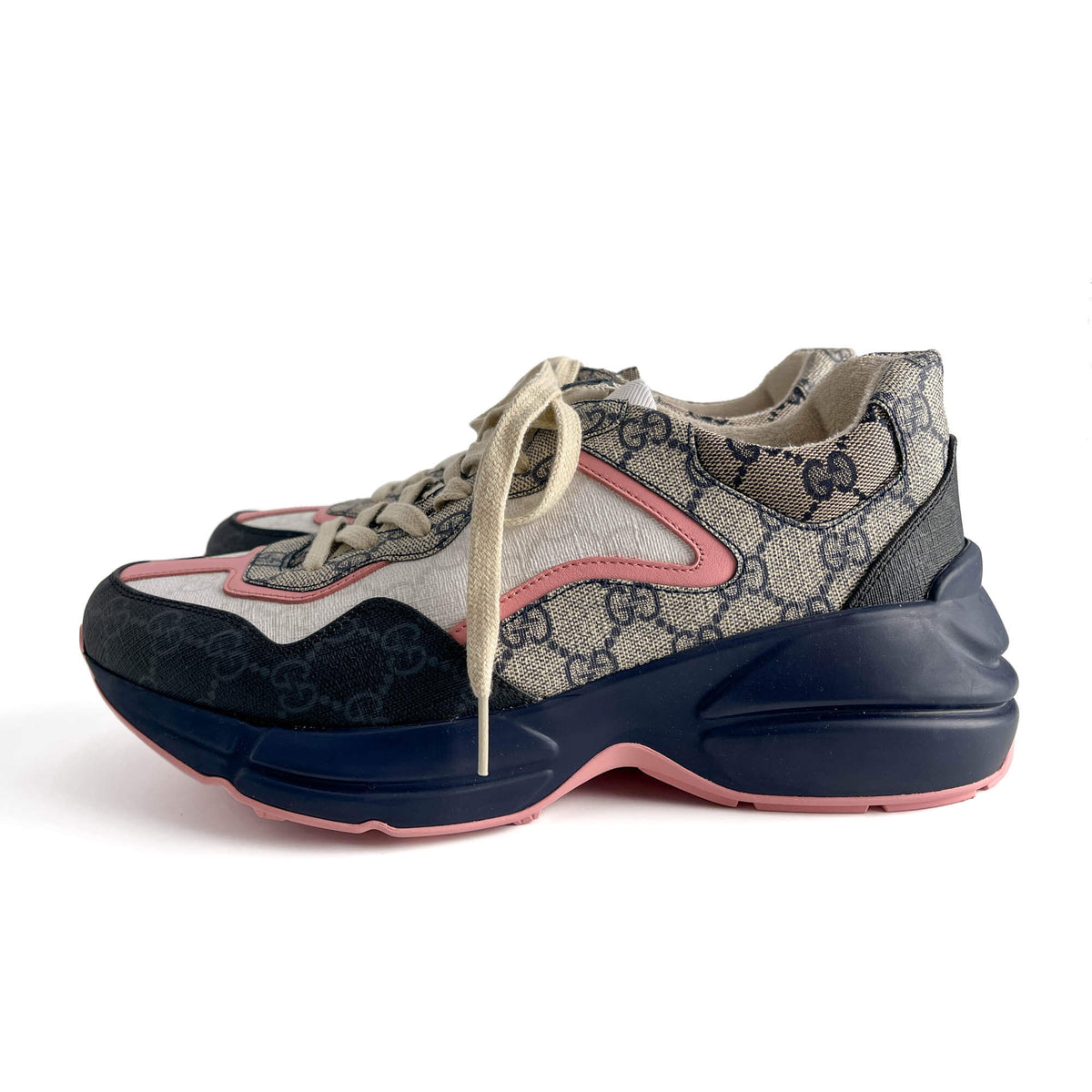 Second hand Gucci Rhyton GG Canvas Sneakers 40 GG Supreme - Tabita Bags