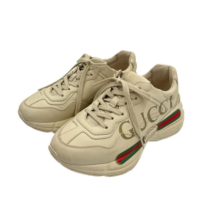 Second hand Gucci Rhyton Leather Shoes 37.5 Beige - Tabita Bags