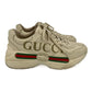 Second hand Gucci Rhyton Leather Shoes 37.5 Beige - Tabita Bags