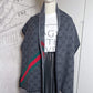 Second hand Gucci Scarve 190X37 GG Wool Stripe Grey - Tabita Bags