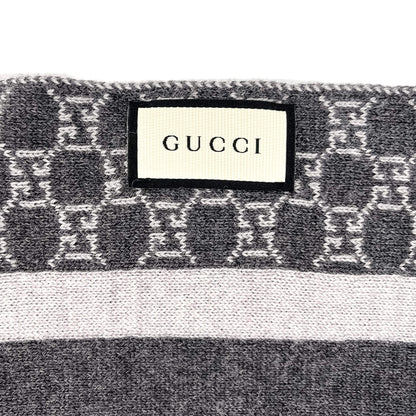 Second hand Gucci Scarve GG Wool GG Grey - Tabita Bags