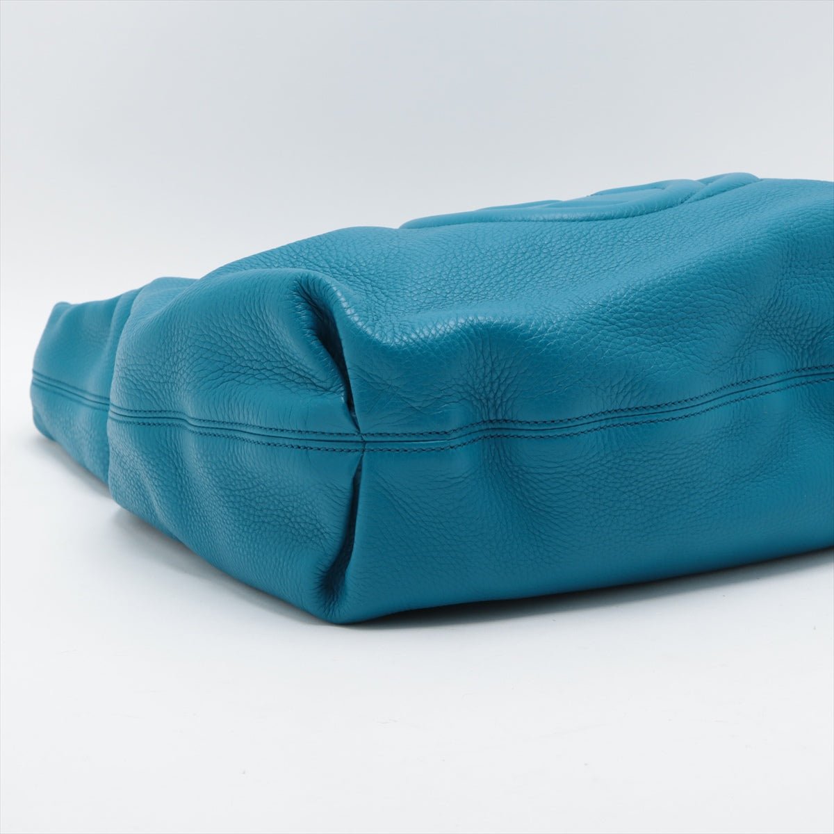 Second hand Gucci Soho Large Leather Hobo Shoulder Bag Blue - Tabita Bags