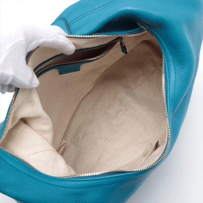 Second hand Gucci Soho Large Leather Hobo Shoulder Bag Blue - Tabita Bags