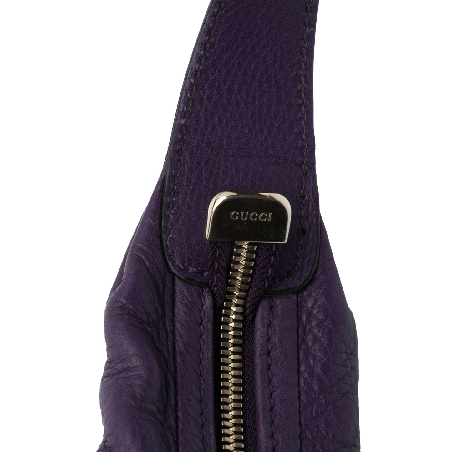 Second hand Gucci Soho Large Leather Hobo Shoulder Bag Purple - Tabita Bags