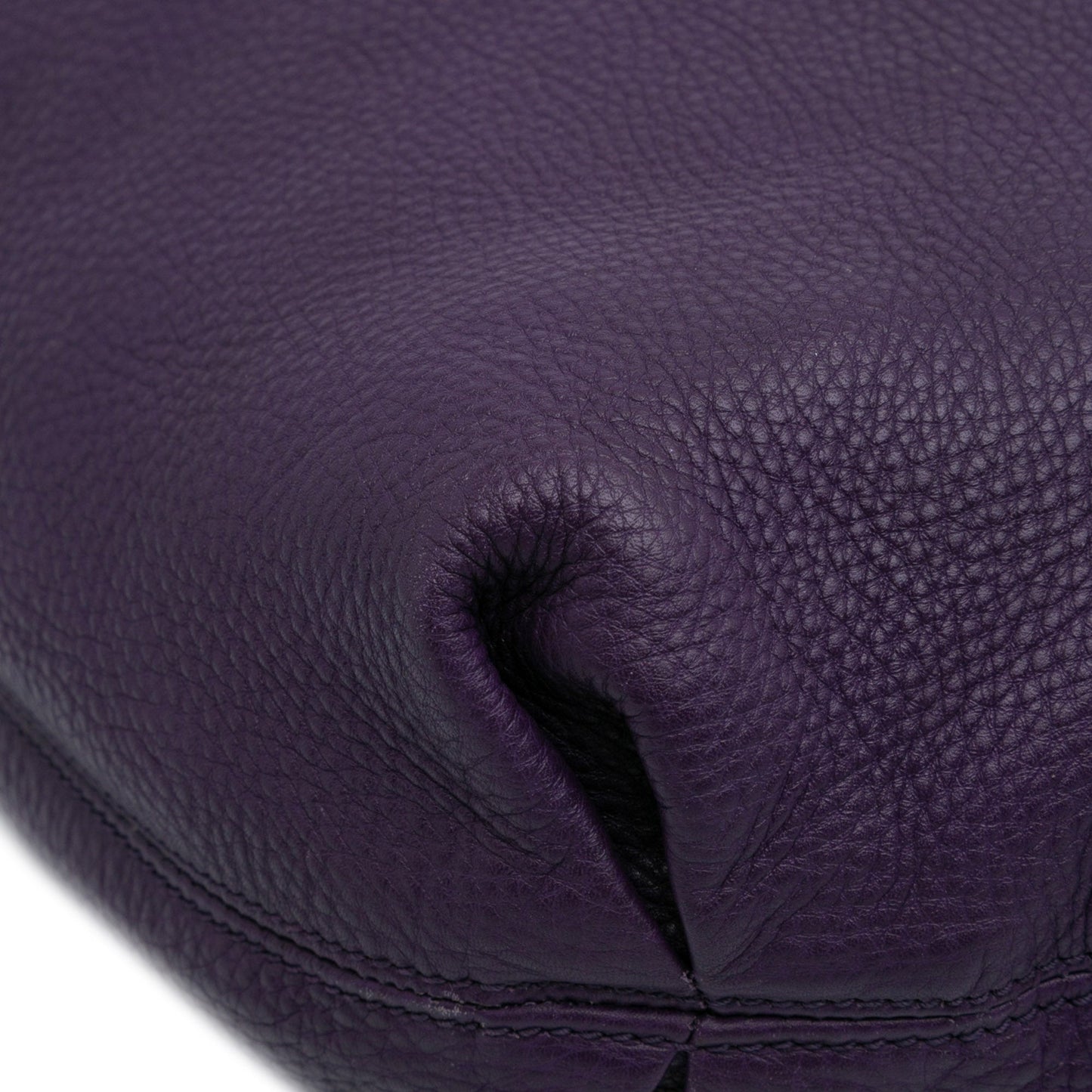 Second hand Gucci Soho Large Leather Hobo Shoulder Bag Purple - Tabita Bags
