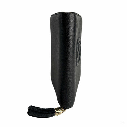 Second hand Gucci Soho Leather Long Zip Around Wallet Black - Tabita Bags