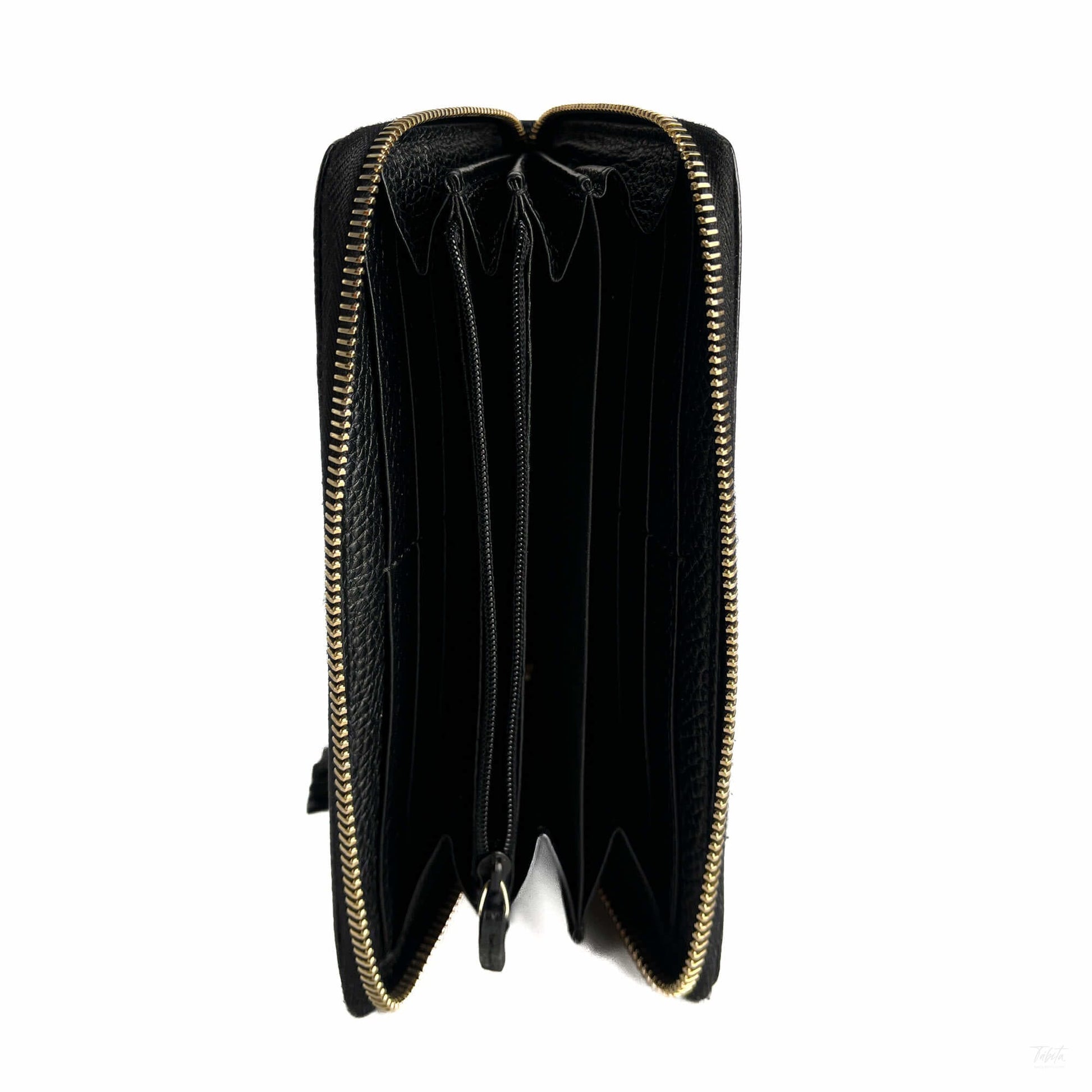 Second hand Gucci Soho Leather Long Zip Around Wallet Black - Tabita Bags